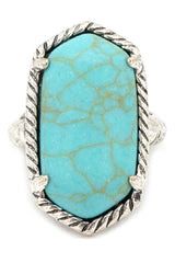 Turquioise Stone Adarra Ring