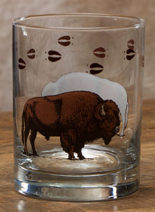 Double Old Fashioned Bison Set Of 4