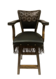 West Collection Thunderstorm Swivel Barstool - LOREC Ranch Home Furnishings