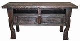 Dark Yugo Console Sofa Table - LOREC Ranch Home Furnishings