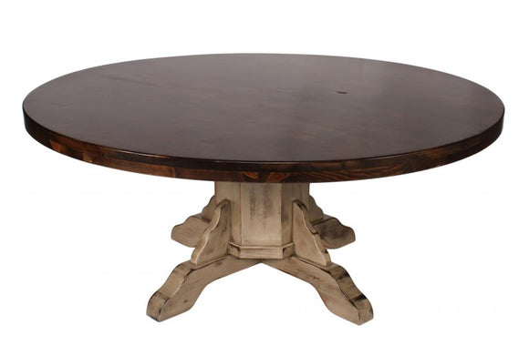 Large Round Alder Dining Table