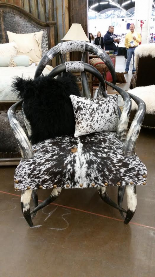 Viking Horn Chair - LOREC Ranch Home Furnishings