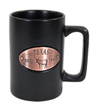 Copper Medallion Mug (Matte Black) - LOREC Ranch Home Furnishings