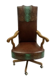 Spine Turquoise Office Chair - LOREC Ranch Home Furnishings